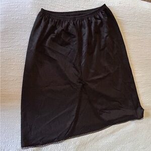 Elegant Black Women's Slip with slit in back